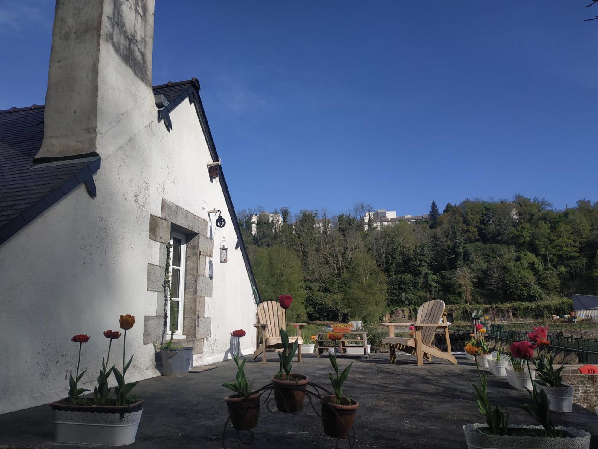 Chambre D'Hotes Dans Maison Eclusiere Bed and Breakfast Hennebont Exterior foto